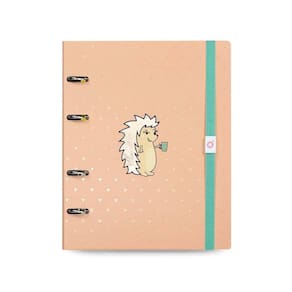 Caderno Premium Argolado Ótima Ultra Coleção Riccio Laranja