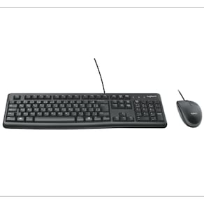 Combo Teclado e Mousecom Fio  Logitech MK120 - 920-004429  Preto