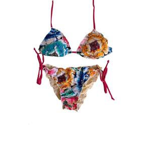 Biquíni Cortininha Floral Empina Bumbum (leia o descritivo)