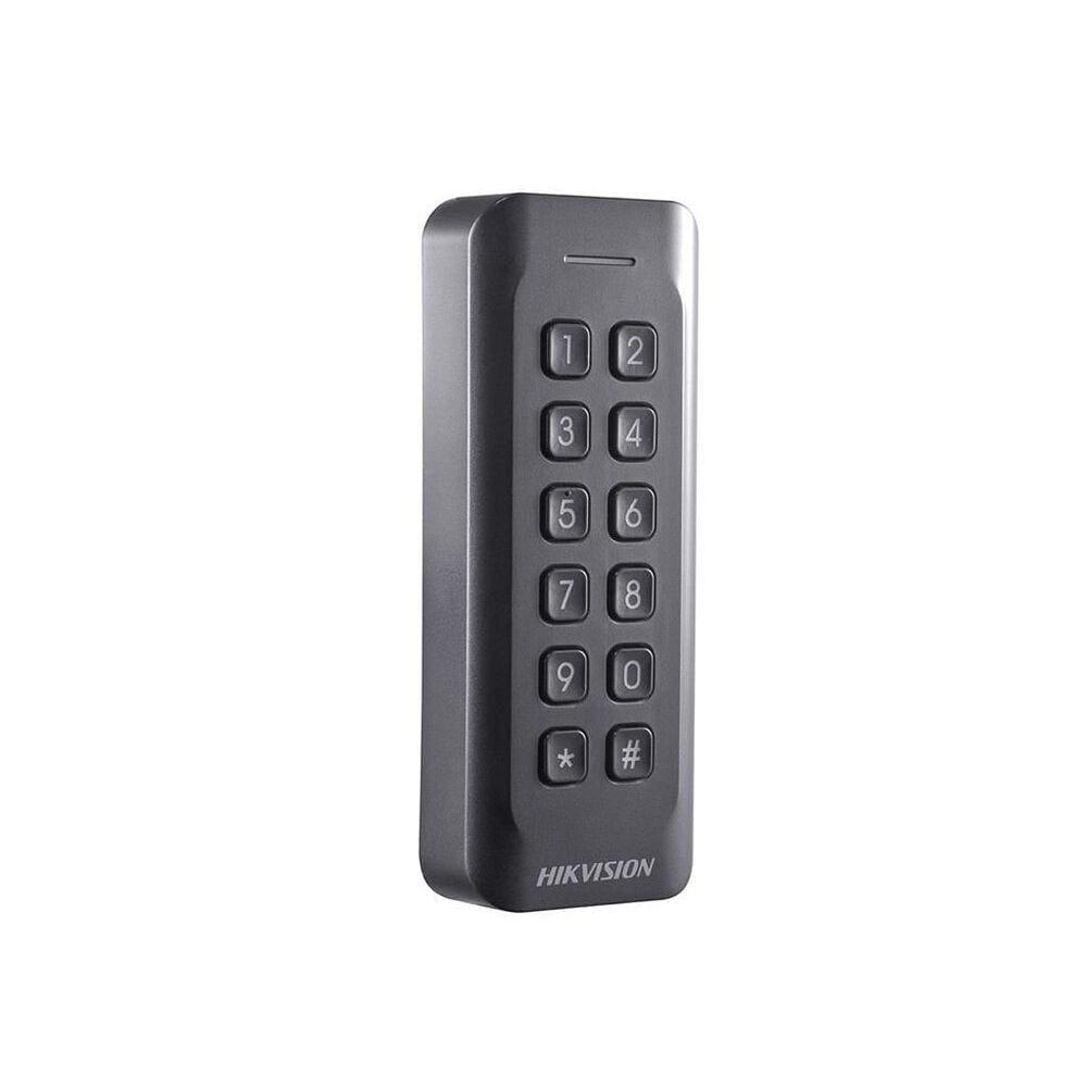 Leitor de Cartao Escravo C/ Teclado Hikvision DS-K1802MK (mifare 13.56MHZ) Retroiluminado