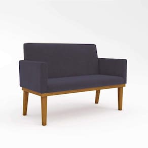 Sofá Namoradeira Confortável Sala De Estar ? Balaqui Decor Cor:cinza