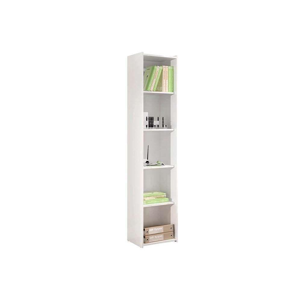 Estante Livreiro Casal Esm206 C/ 4 Prateleiras Branco - Movelbento