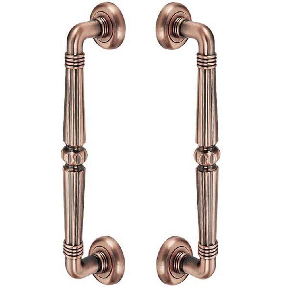 Puxador Duplo Victoria 305mm Cobre Antigo Porta Pivotante