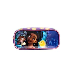 Estojo Wish Roxo Poliéster Pvc 5x10x23cm 100g