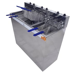 Fritadeira Elétrica Água e Óleo JL Colombo Gabinete 2 Cubas 36 Litros e 18 Litros 5000W 148305