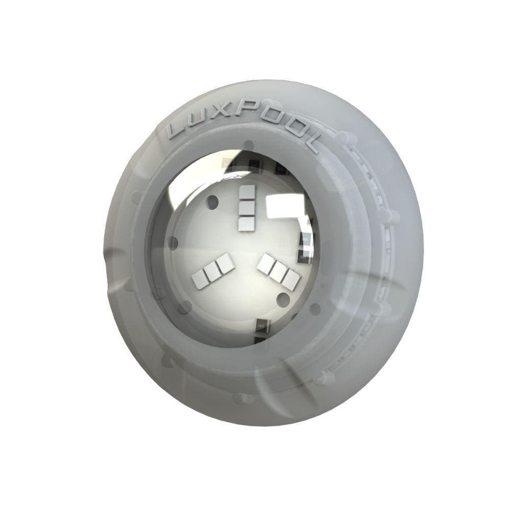 Refletor Power Led 9w Rgb Em Abs Iluminação Multicolorida Para Piscina - Luxpool