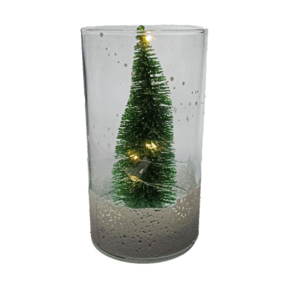 Mini Arvore De Natal C/ Pisca Pisca Decoração De Natal