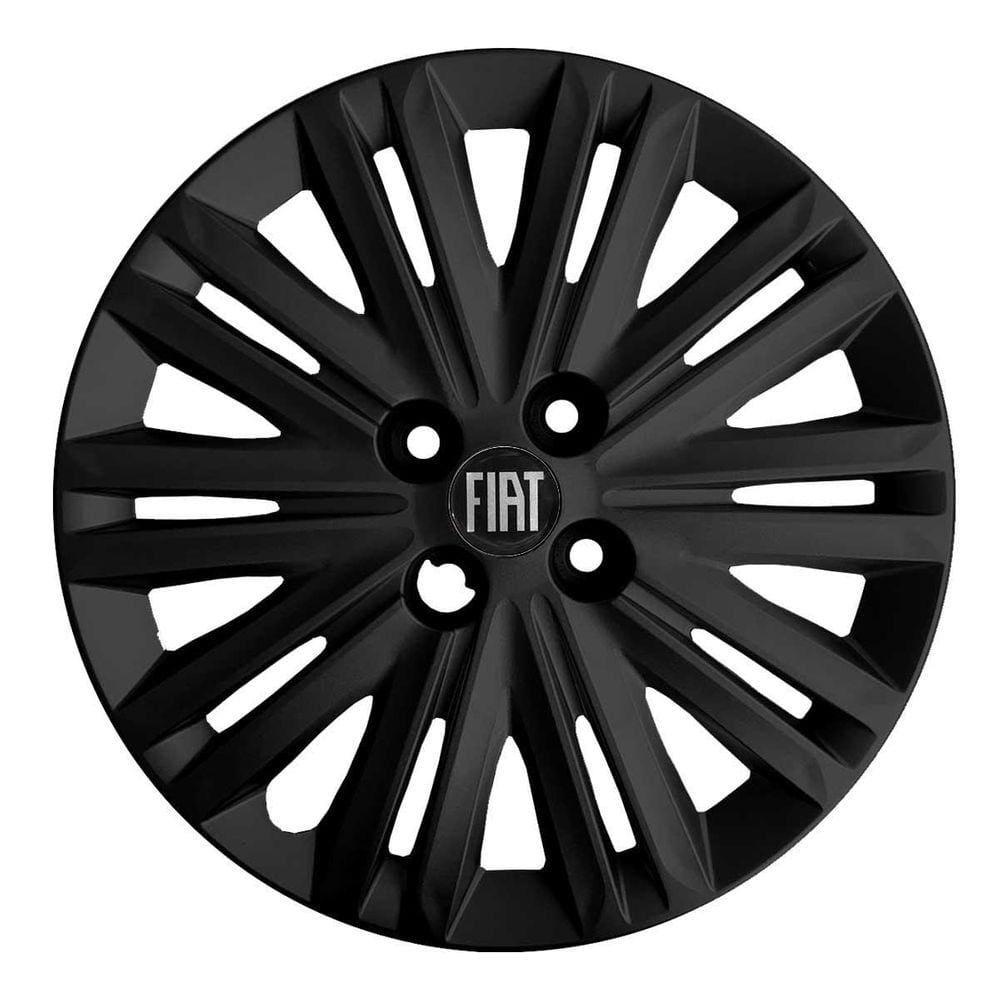 Calota Punto Idea Siena Aro 15 Preto 208CP