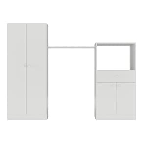 Quarto Infantil Com Berço 4 Em 1 Branco