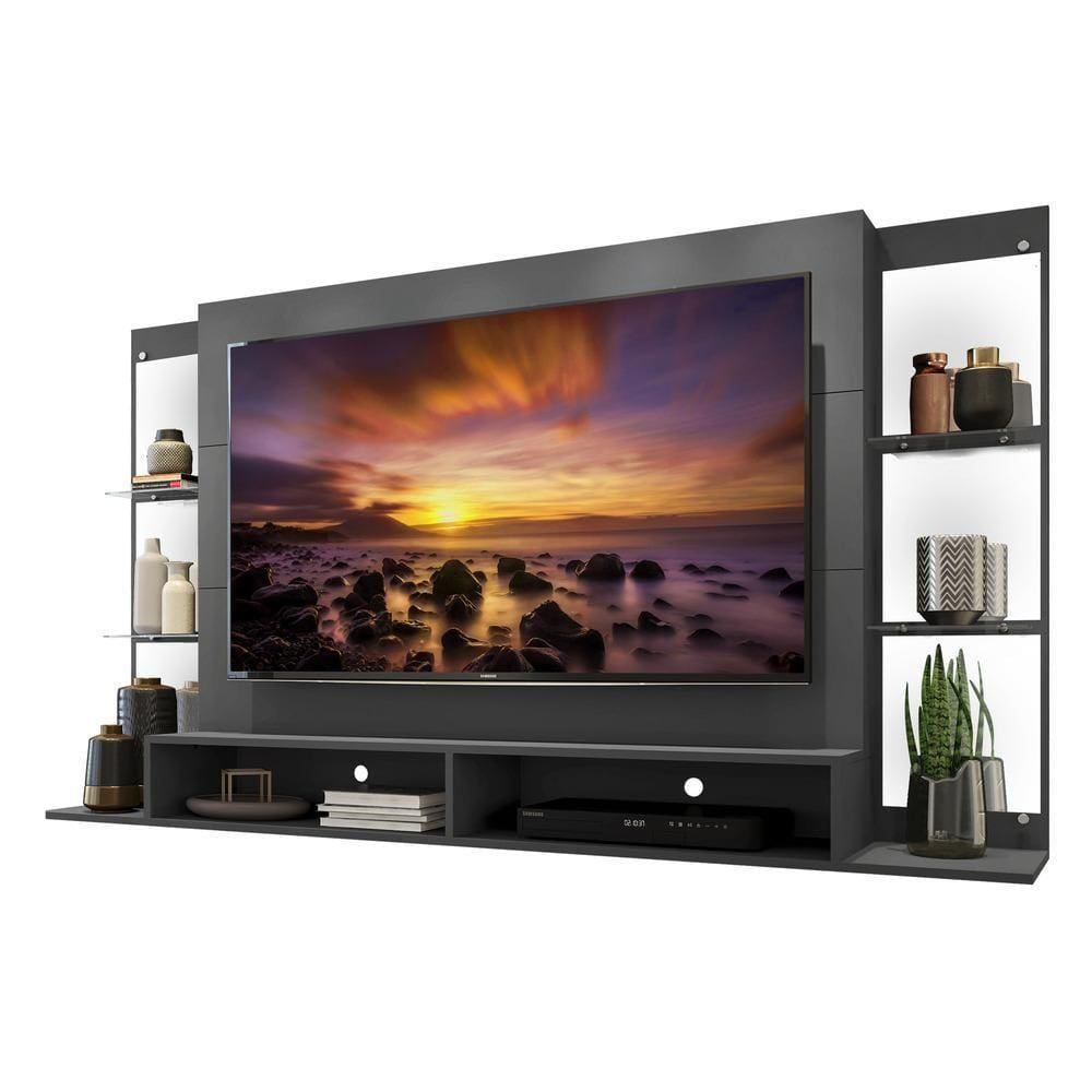 Painel Com Espelho Para Tv Até 60´´ Nairóbi Fg3150 Grafite