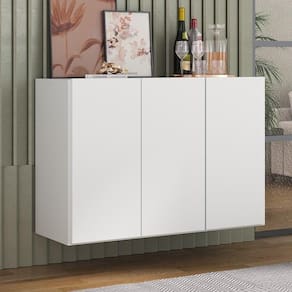 Aparador 3 Portas Suspenso Veneza Mp1008 Branco