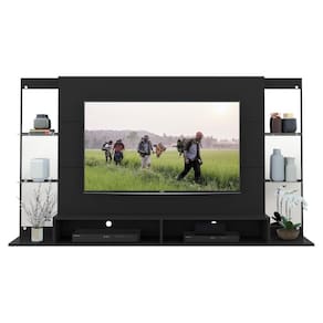 Painel Com Espelho Para Tv Até 60´´ Nairóbi Fg3150 Preto