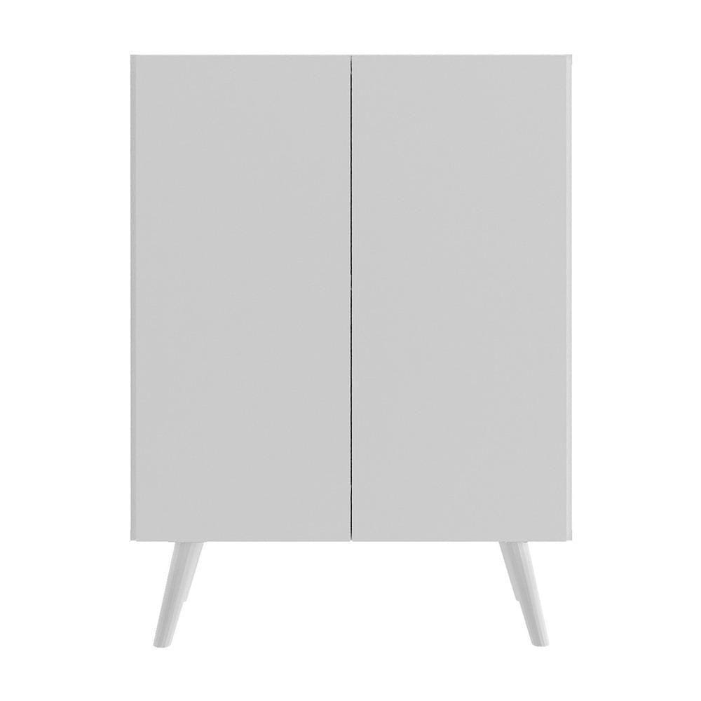 Gabinete De Banheiro Retrô 63 Cm Com 2 Portas Fg5006 Branco