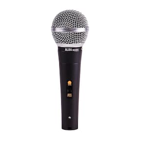 Microfone Alra Dinâmico Unidirecional AL-58 Com Cabo e Chave