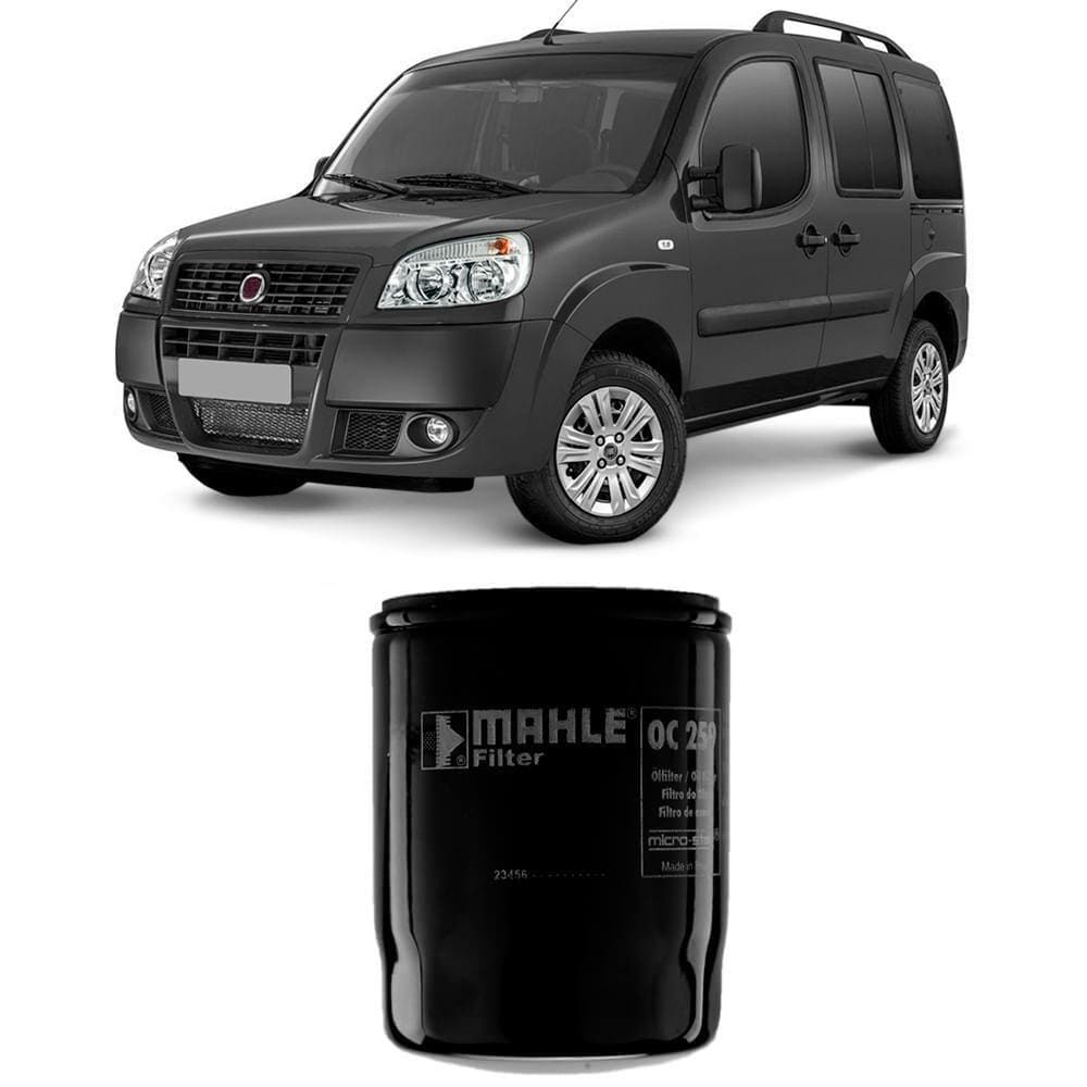 Filtro Óleo Fiat 500 Doblo Fiorino 1.3 1.4  Metal Leve Oc259