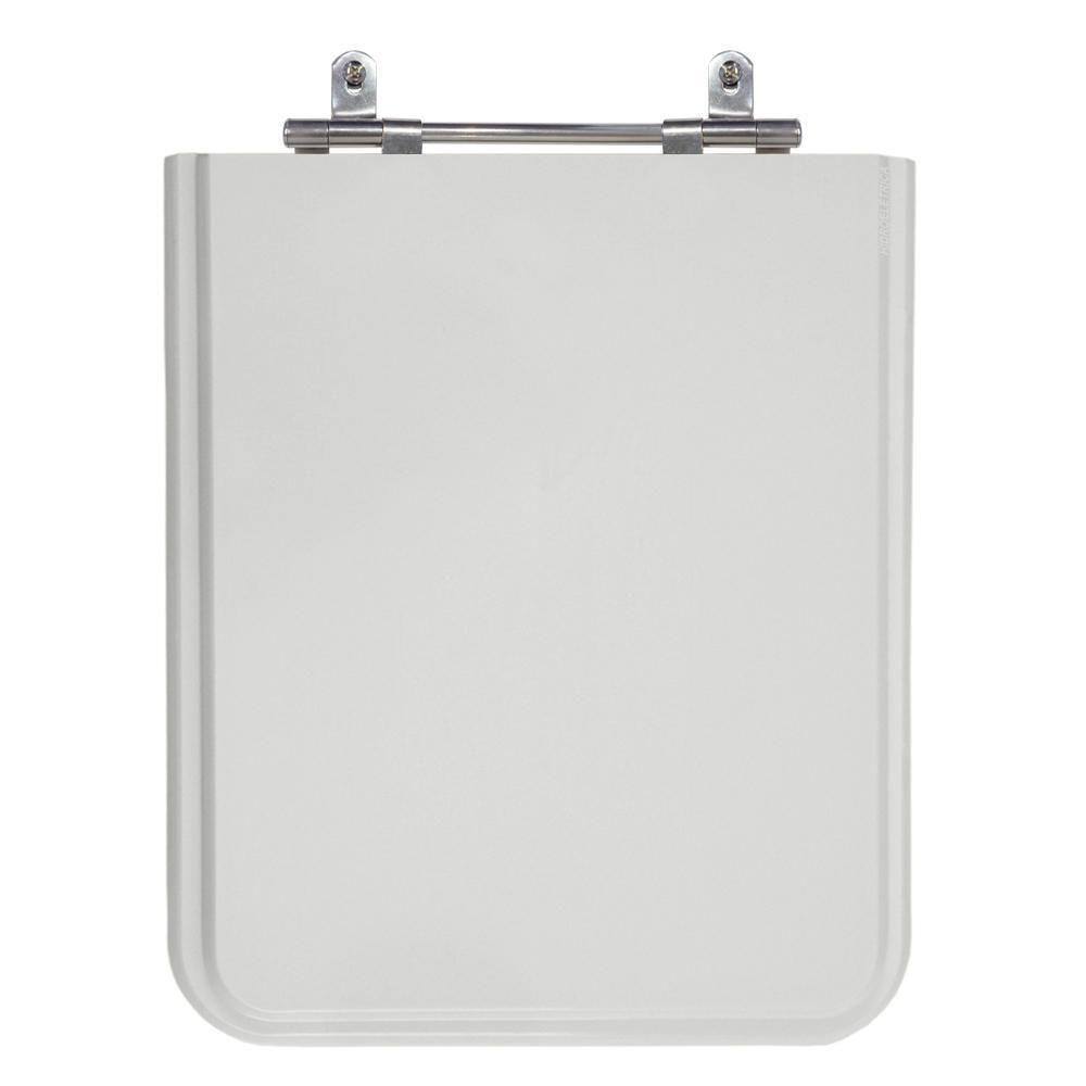 Assento Sanitário MDF Laminado Poliéster Square Cinza Incepa