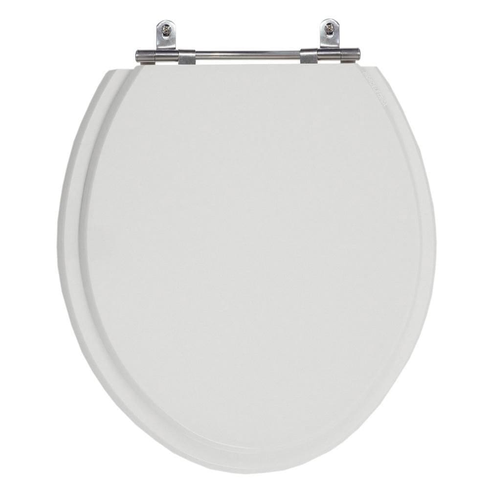 Assento Sanitário Oval Cinza Claro - Poliéster Laminado