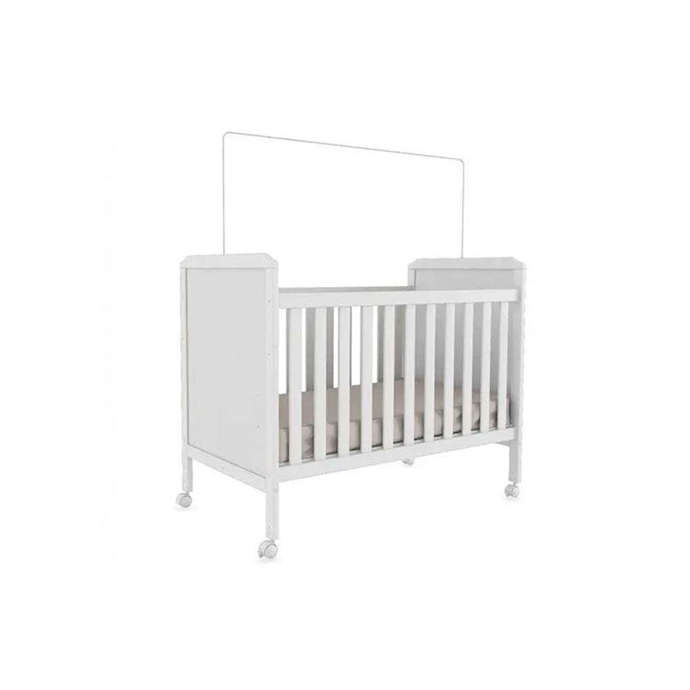 Berço Infantil Cloe 2 Em 1 Branco - Peroba