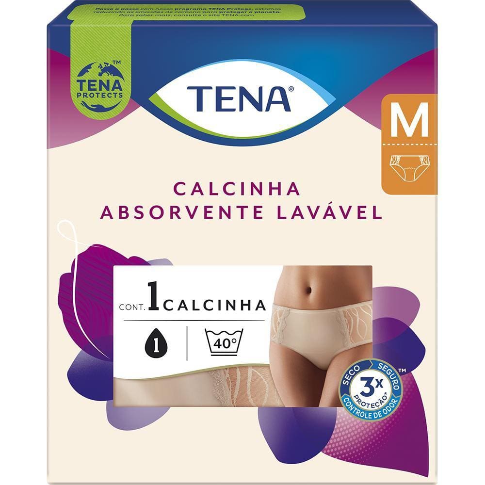 Calcinha Absorvente Para Incontinência Urinária Tena Nude M