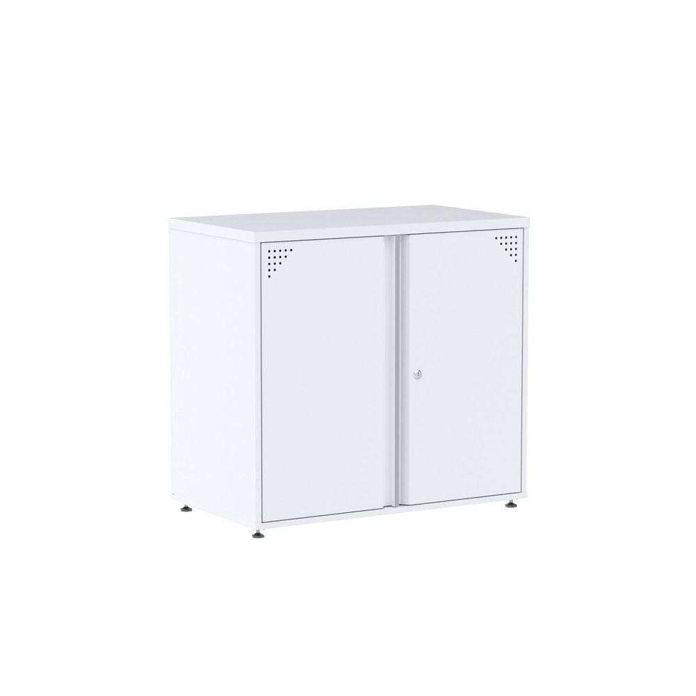 Armário Para Escritório Baixo 2 Portas 74,5x79x45cm Aa745at Branco