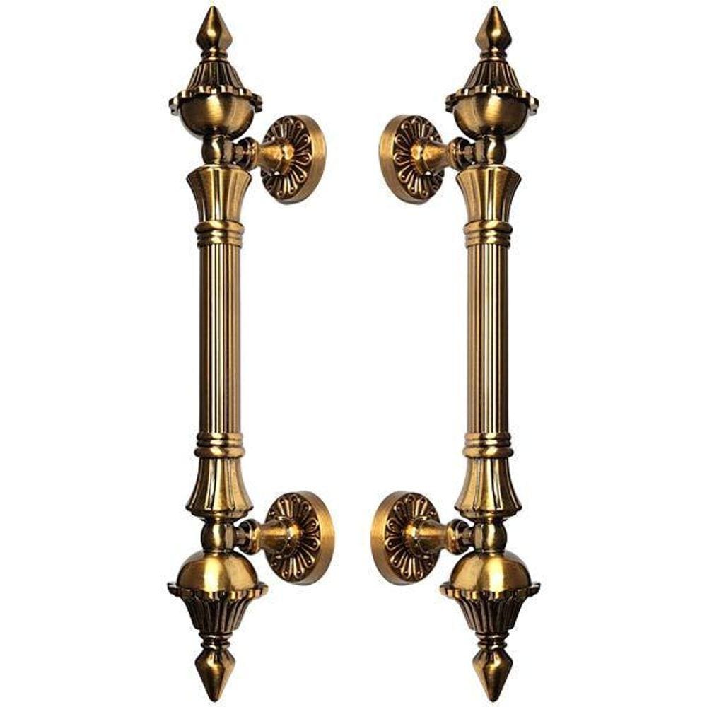 Puxador Duplo Classic 335mm Café - Máxima Metais