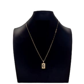 Colar Carti 2mm Pingente Inicial Com Letra G