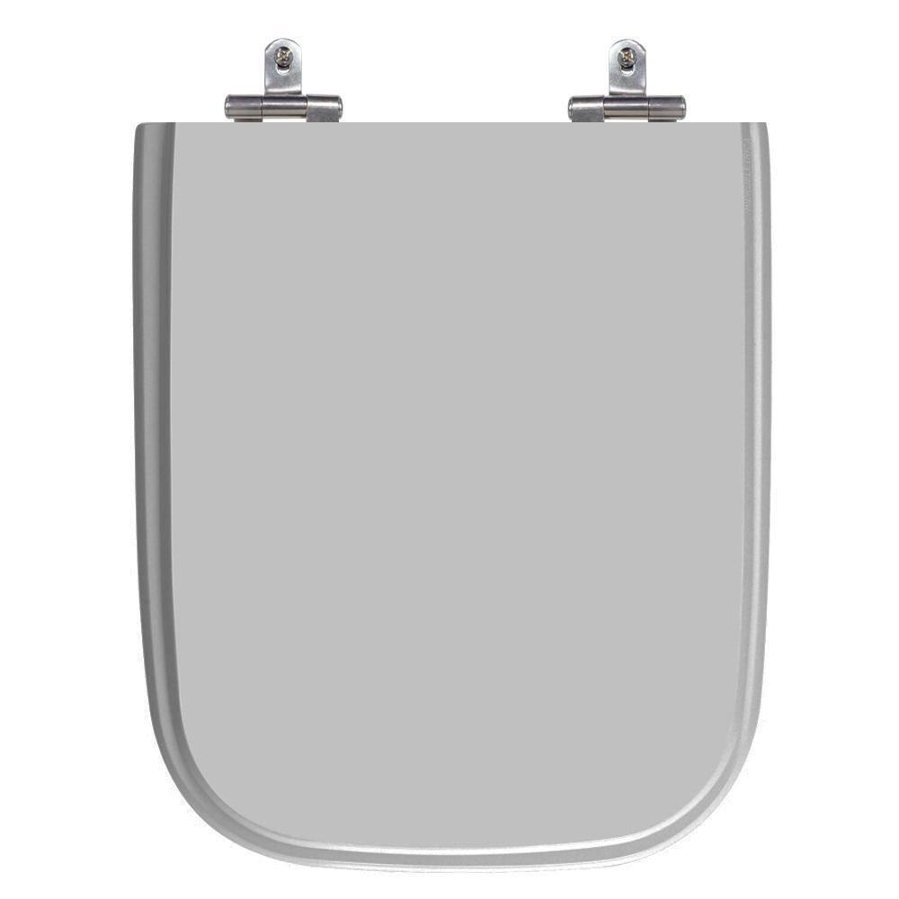 Assento Sanitário Tivoli Cinza Claro em MDF