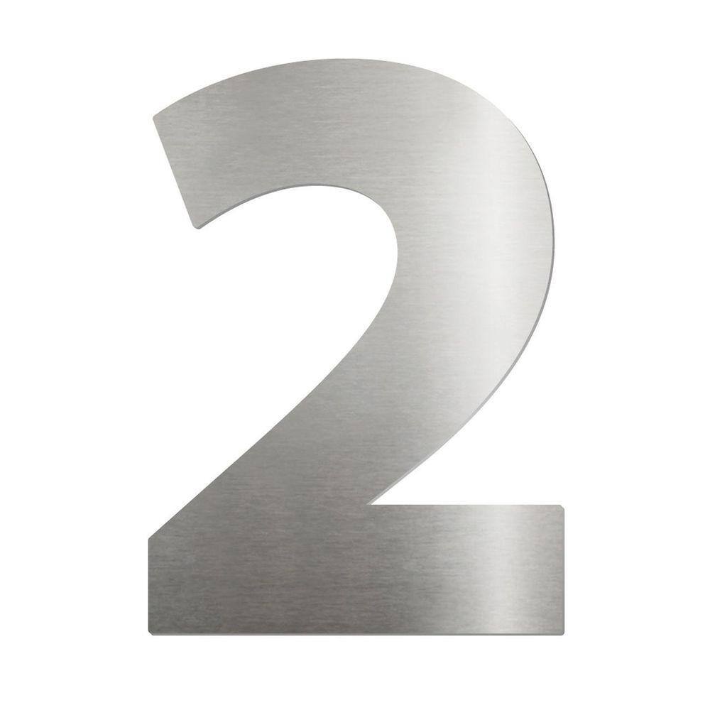Placa de Sinalização Numérica Biotag 2 - Aço Inox