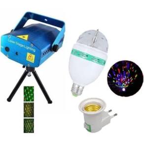 Kit Iluminação Festa Jogo De Luz Dj Balada Laser Portatil