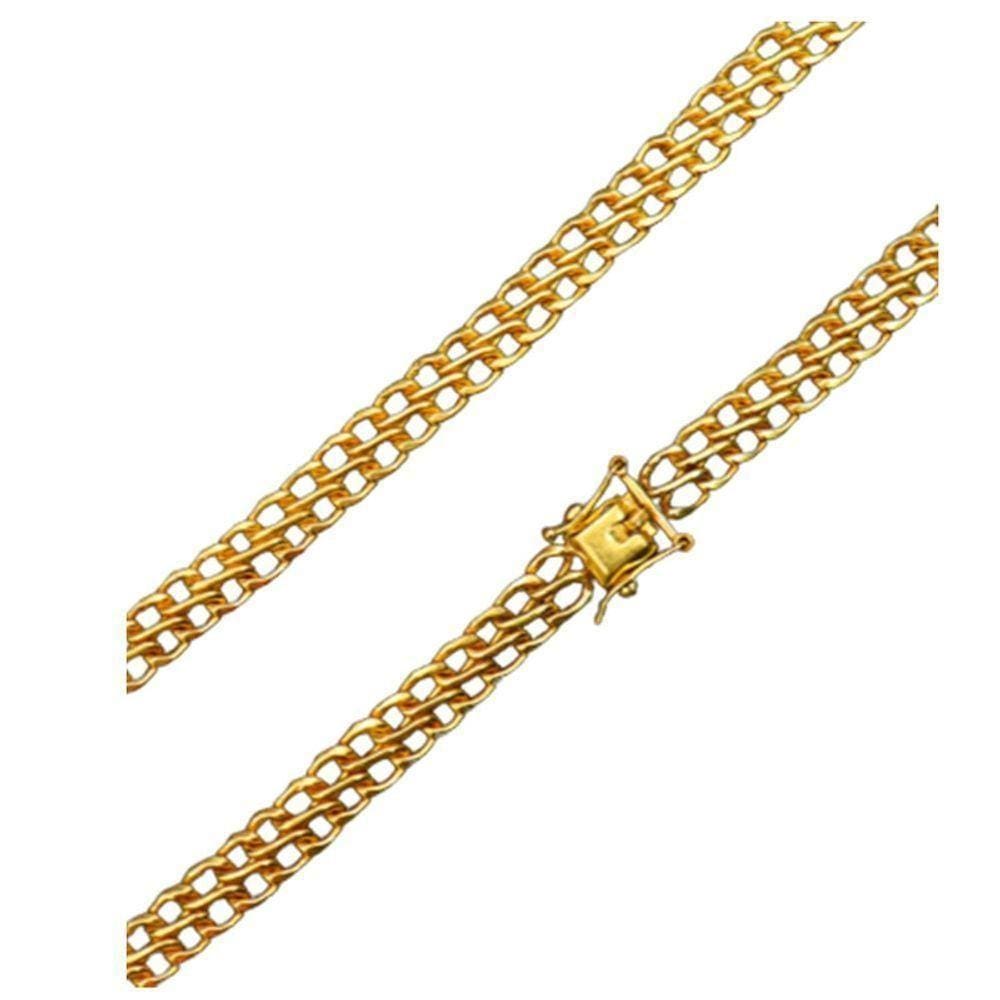 Cordão Corrente Lacraia 6mm Moeda Antigas