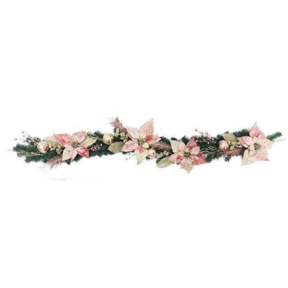 Festão Rose c/ Bolas 180 cm Yangzi
