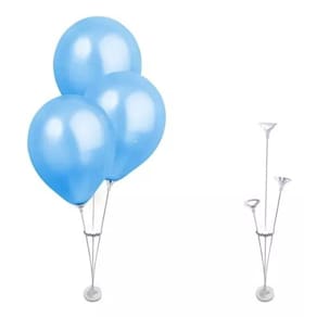 Kit Completo Festa Arranjo Decoraçao Mesa Bexiga Cristal
