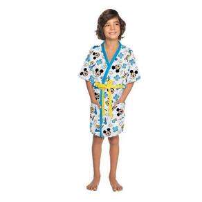Roupão Felpudo Infantil Lepper Quimono Estampado Mickey M