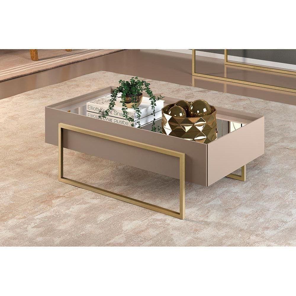 Mesa Centro Sala Pilar Griz - Dj Móveis