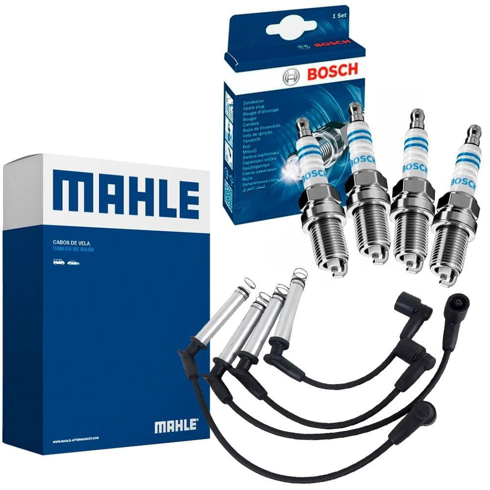 Kit Cabo Mahle + Vela Bosch Fiat Uno 1.0 2011 A 2016