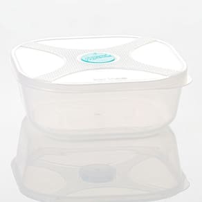 Pote Multiuso Quadrado 320ml C/ Válvula Verde Água Top Line