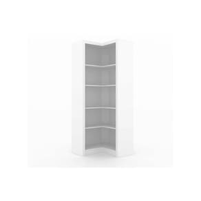Estante Livreiro Casal Me4132 De Canto C/ 4 Prateleiras Branco - Tecno Mobili