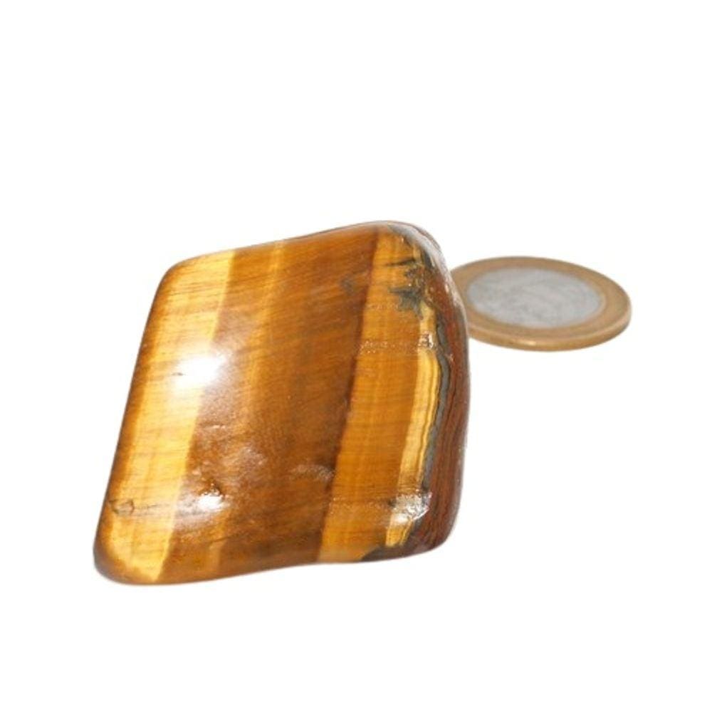 Olho de Tigre Rolado Pedra Natural Origem Africa 42mm 76g