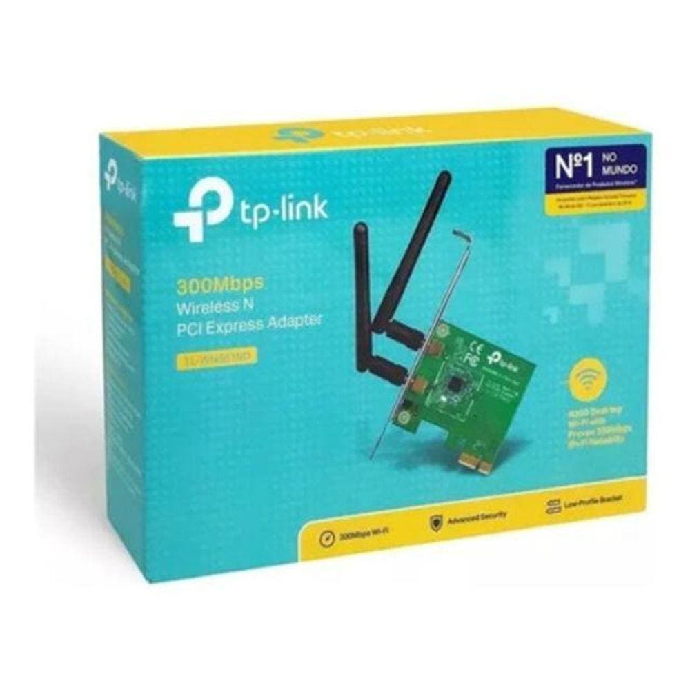 Placa de Rede Wifi Tp-Link TL-WN881ND PCI Express 300Mbps