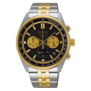 Relógio Seiko Cronógrafo SSB430B1 - Aço Inox IP Gold 41.5mm
