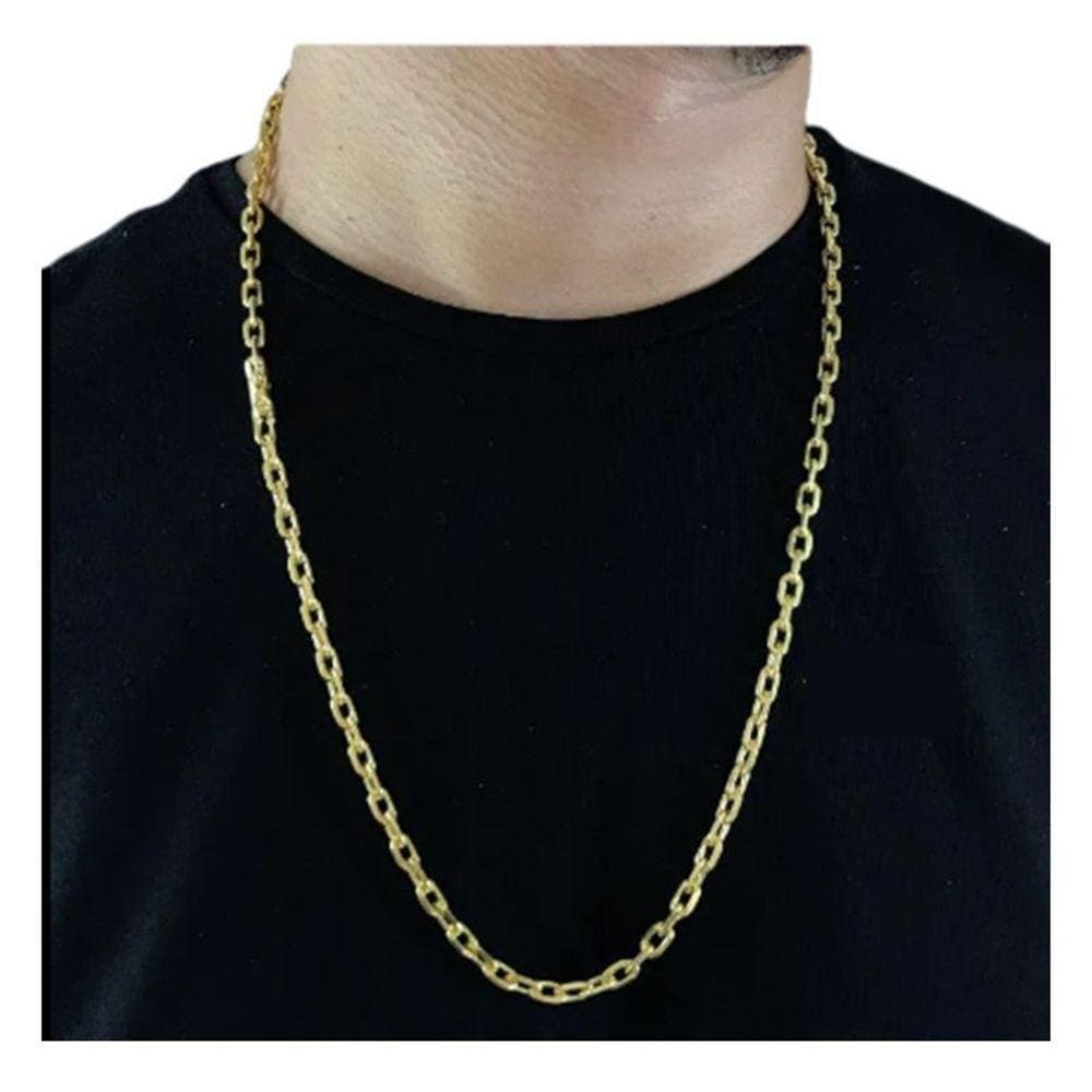 Cordão 5mm Cadeado De Quina Otima Qualidade