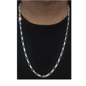 Cordão Corrente 4mm Prata 925 Fecho Gaveta