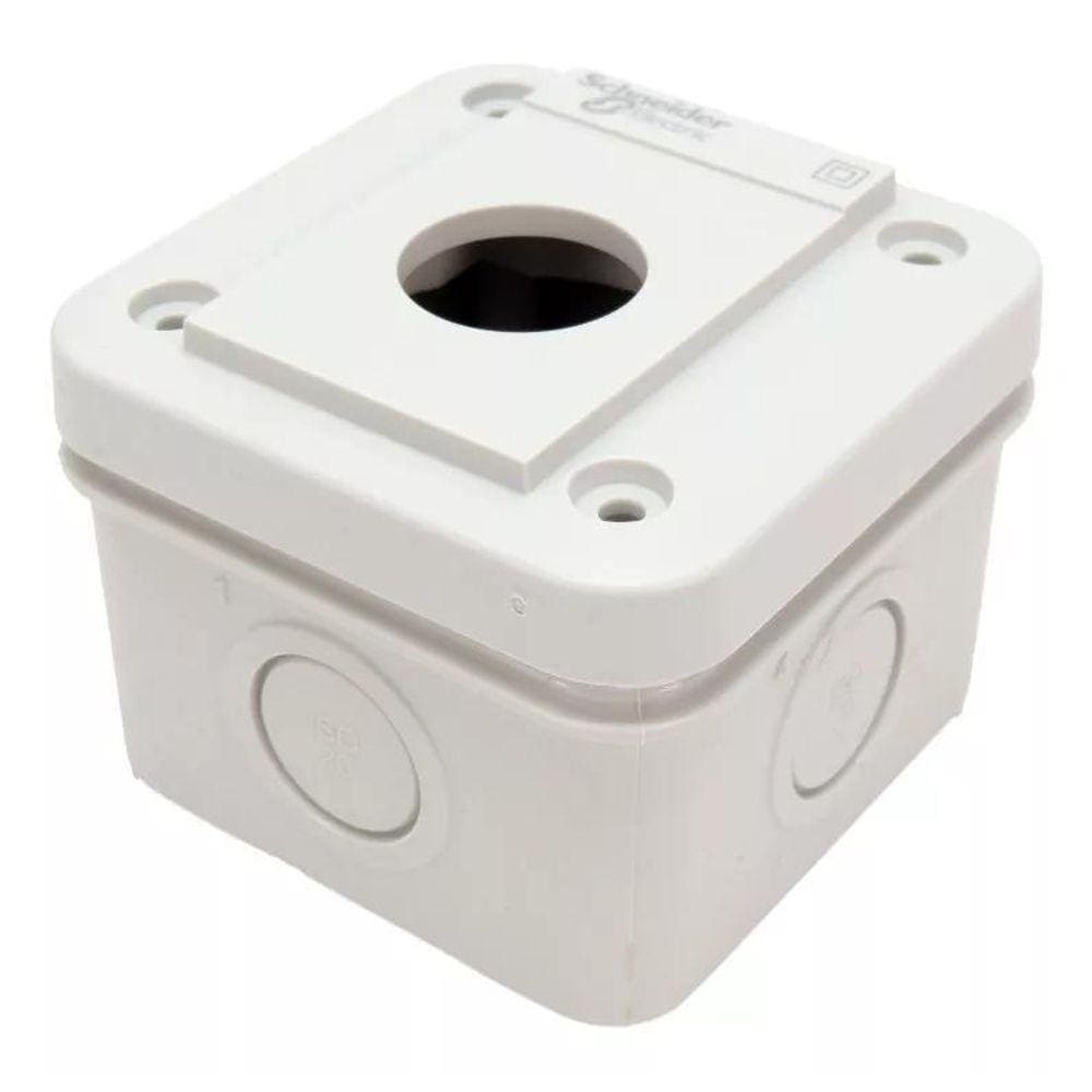 Botoeira 1 Furo 22mm Schneider Xale1 Harmony Cinza Claro