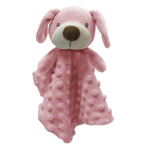 Naninha Cachorro Rosa Minha Primeira Naninha - Laço Bebê