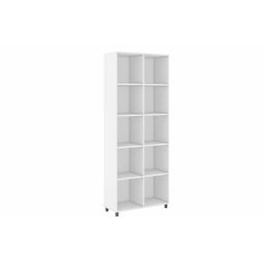 Estante Livreiro Casal Esm225 C/ 10 Nichos Branco - Movelbento