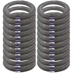 Kit 20 Arame Recozido Liso 1 Kg BWG 18 1,24MM Rolo Tradestar