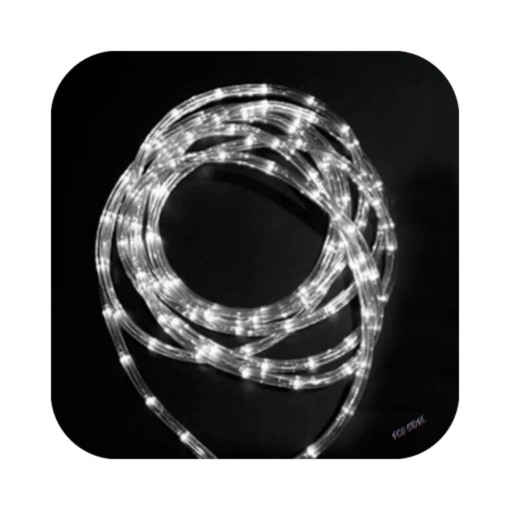 Mangueira Led Redonda 10m 8 Funções Decoração Natal Uso Externo Branco Frio Bivolts