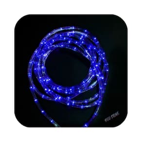 Mangueira Led Redonda 10m 8 Funções Decoração Natal Uso Externo Azul Bivolts