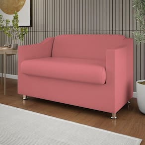 Namoradeira 2 Lugares Sala De Estar Quarto Balaqui Decor rosa