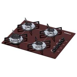 Cooktop 4 Bocas Ultra Chama Chamalux Marrom